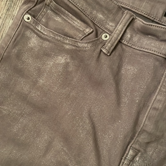 Lucky Brand Jeans - size 10/30 - skinny fit - gray with metallic silver - Picture 6 of 9